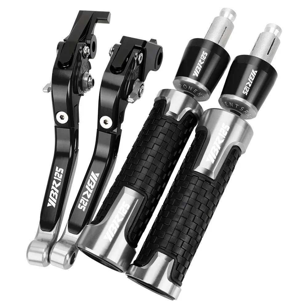 

For Yamaha YBR125 YBR 125 2005 -2014 Motorcycle Accessories CNC Brake Clutch Levers Handlebar Handle Grips Ends Accessories