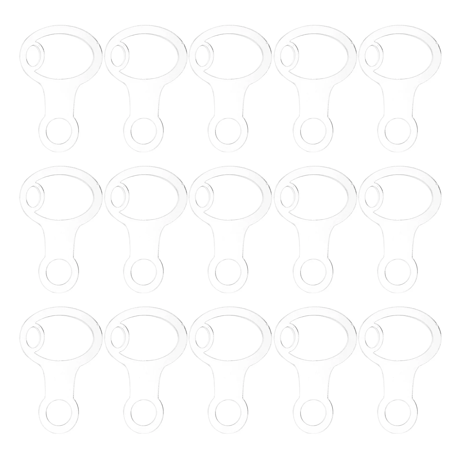 

30pcs Acrylic Embroidery Thread Organizer Clear Floss Bobbins for Cross Stitch Sewing Reusable Slim Thread Holder Craft Storage