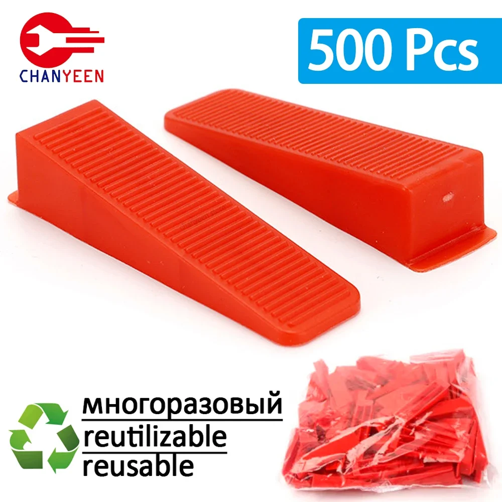 Rote Keramikfliesen-Nivelliersystem-Clips, Abstandshalter, Keile, Einsatz für Fliesen, Boden, Wand, Carrelage, Bauwerkzeuge, Gebäude