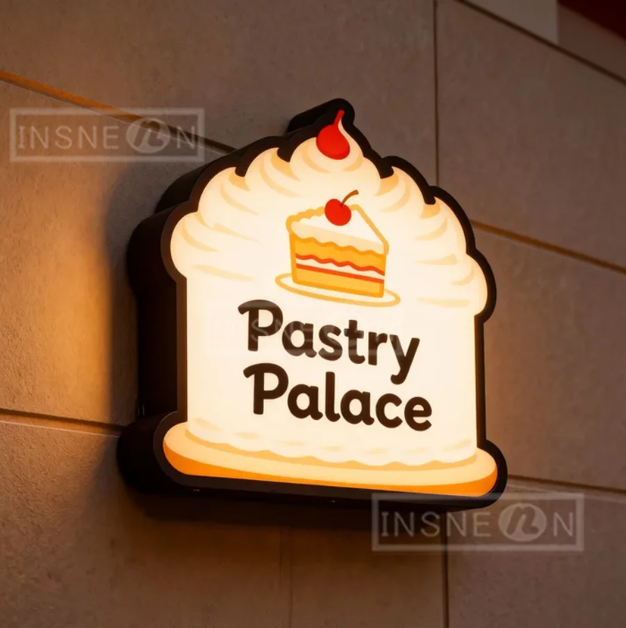 

Световая вывеска для бизнес-рекламы на заказ, логотип, настенный декор компании, светодиодный светящийся художественный лайтбокс, вывеска, вывеска, декор для лайтбокса для дворца