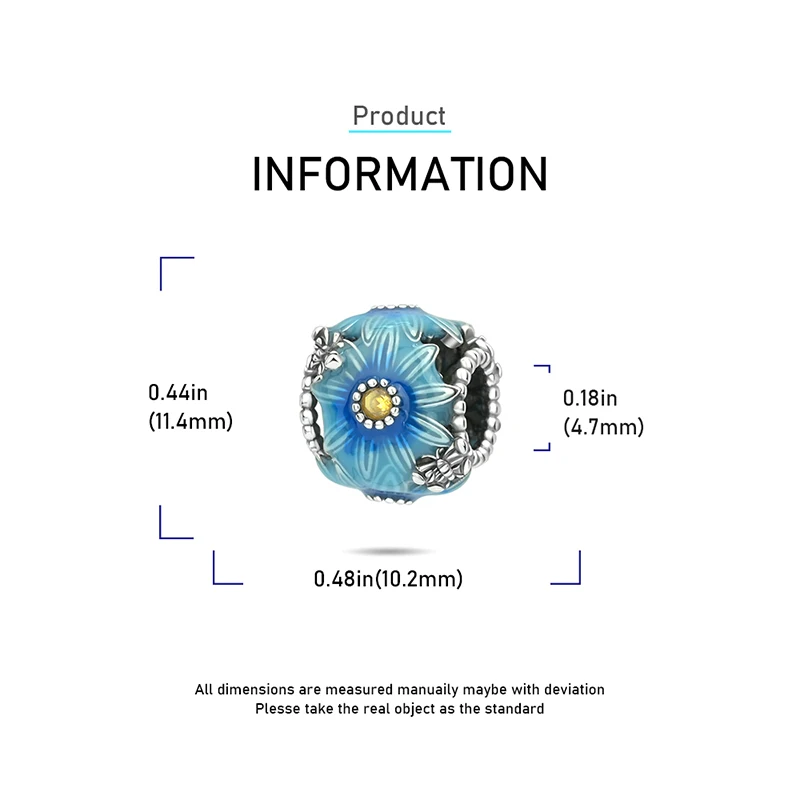 Ahthen 925 فضة رائجة البيع الخرز الأزرق ديزي استرخى سحر صالح ثعبان سلسلة أساور القلائد للنساء صنع المجوهرات