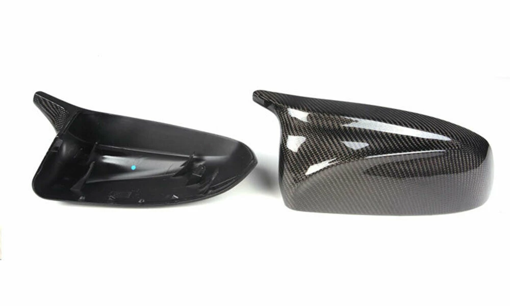 Rear View Caps Mirror Cover For BMW X5 E70 X6 E71 E72 2008-2013 Real Carbon Fiber Exterior Clip On Rearview Shell Replacement