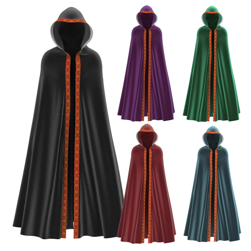 

Men's Long Cloak Medieval Church Clergy Large Size Costume Performance Robe loween Outfit Autumn Faion Youth Trend
