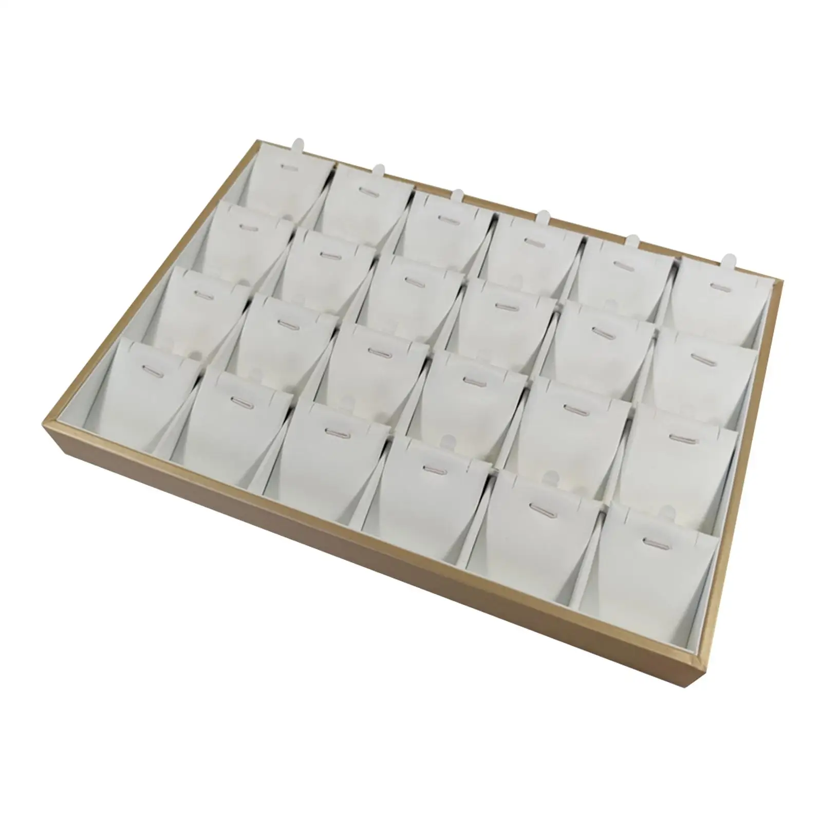 

Jewelry Tray Storage Case Dresser,Rectangle Ear Studs Holder Organizer Necklace Pendant Organizer Tray for Jewelry Store
