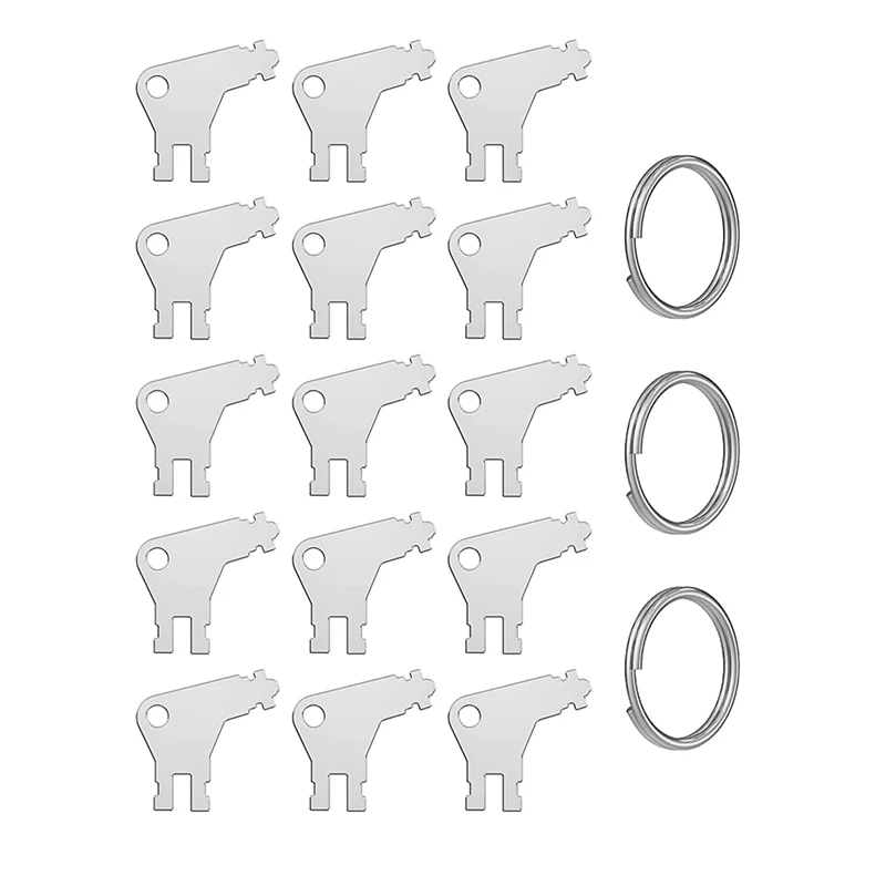 Paper Towel Dispenser Key, 15Pcs Universal Dispenser Key for Paper Towel and Toilet Paper Dispensers