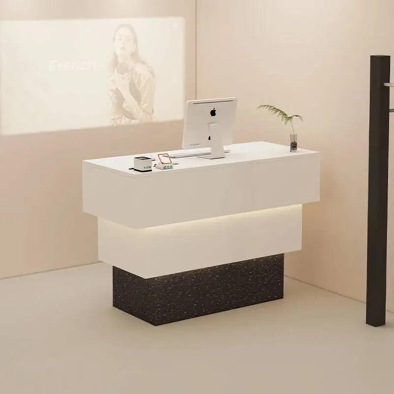 Hair Salon Cashier Reception Desk Counter Beauty Salon Reception Desks Beauty Escritorio De Recepcion Commercial Furniture