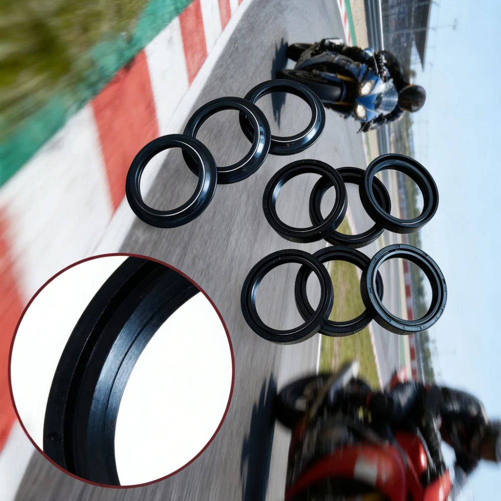 2/4/8/16 piezas Retén de aceite y polvo para horquilla 33X46X11 para Kawasaki KX 65 KX65 KZ 440 KZ440A KZ440D LTD Belt KLX 140 KLX140 KLX140L 1982-2018