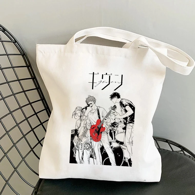 Yaoi Bl Given Shopper Bag Yaoi Given Anime Manga Tote Bag Shopping Unisex Fashion Travel Canvas Bag Pacakge Hand Bag Beach Bag