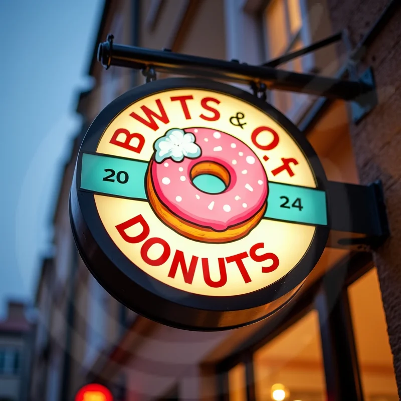 맞춤형 방수 원형 LED 라이트 박스 (서점용 아크릴 양면 내구성 조명 비즈니스 간판)