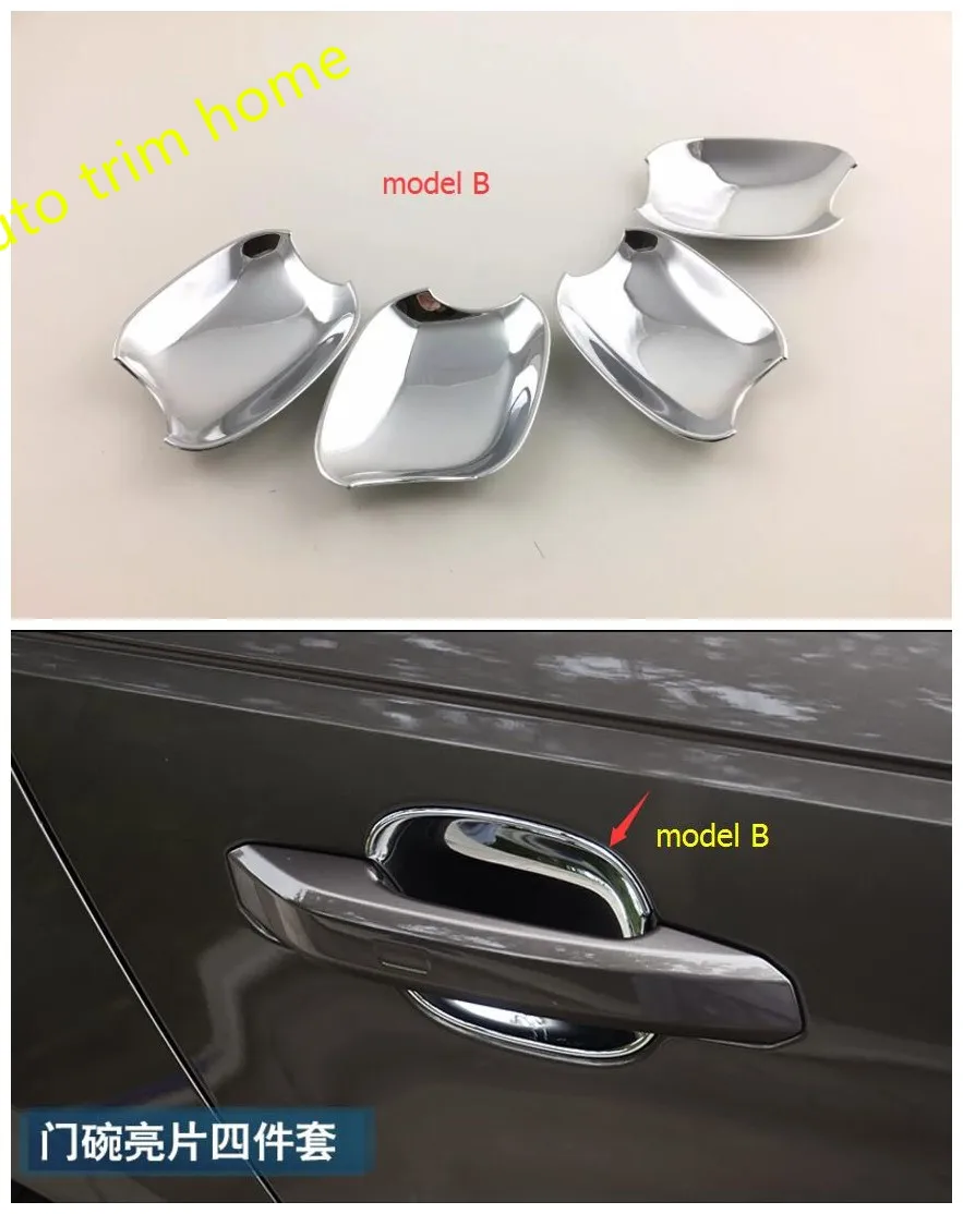 

Lapetus Side Door Handle knob Bowl Decoration Molding Cover Trim Fit For Audi A4 2016 - 2020 Sedan ABS / Auto Accessory