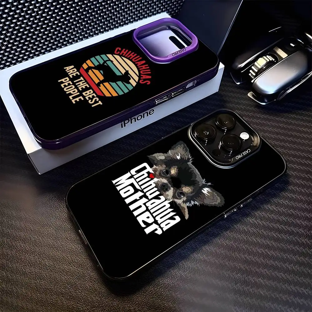 L Love My Chihuahua Dog Pug جراب هاتف 12 13 14 15 16 17Pro Max Plus حماية تصفيح غطاء الهاتف #5