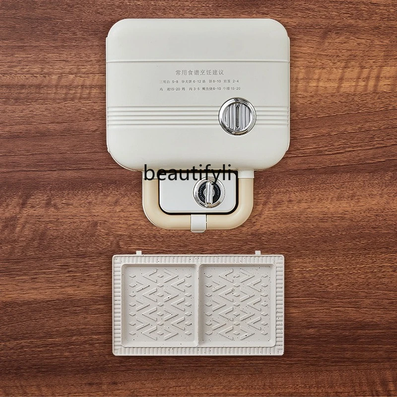 

Double Plate Sandwich Breakfast Maker Household Timing Multipurpose Waffle Light Food Maker Mini Bread Maker