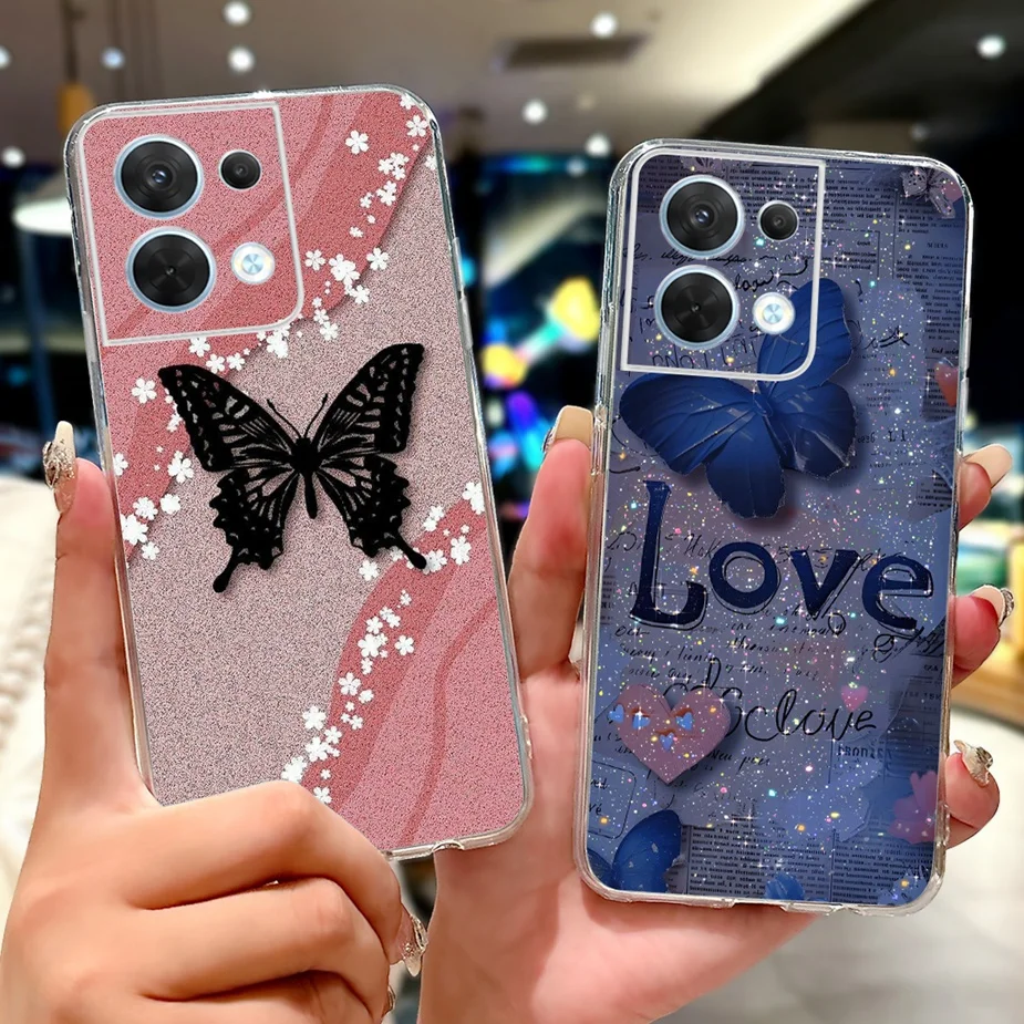 Oppo Reno8 プロ 5 グラムケース CPH2357 クールなデザインのファッション塗装カバーソフトシリコーン電話ケース Oppo リノ 8 プロ Reno8 5 グラムシェル