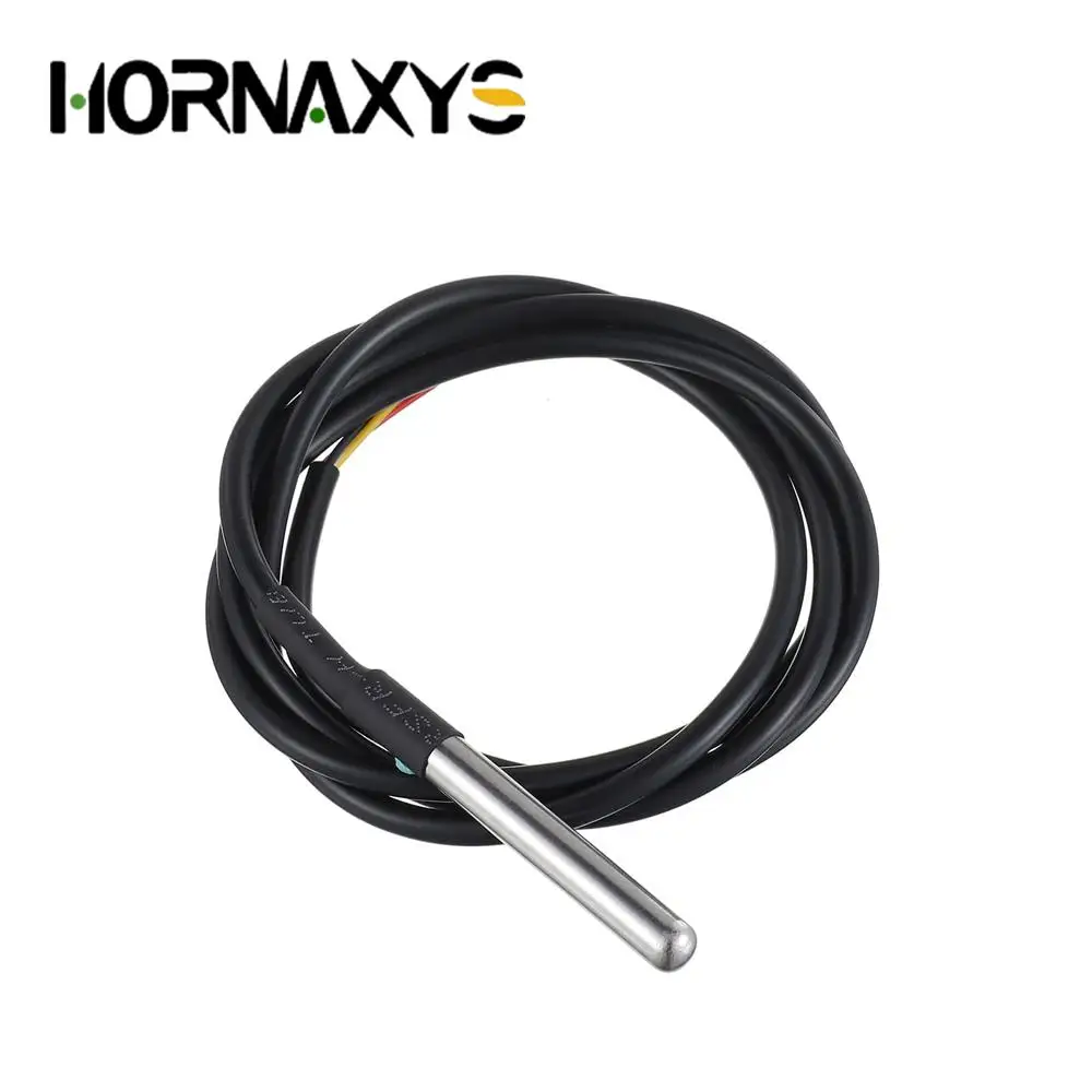 1pc DS18B20 Stainless Steel Waterproof DS18b20 1m 2m 3m 5m Thread Temperature Probe Temperature Sensor 18B20 Cable For Arduino