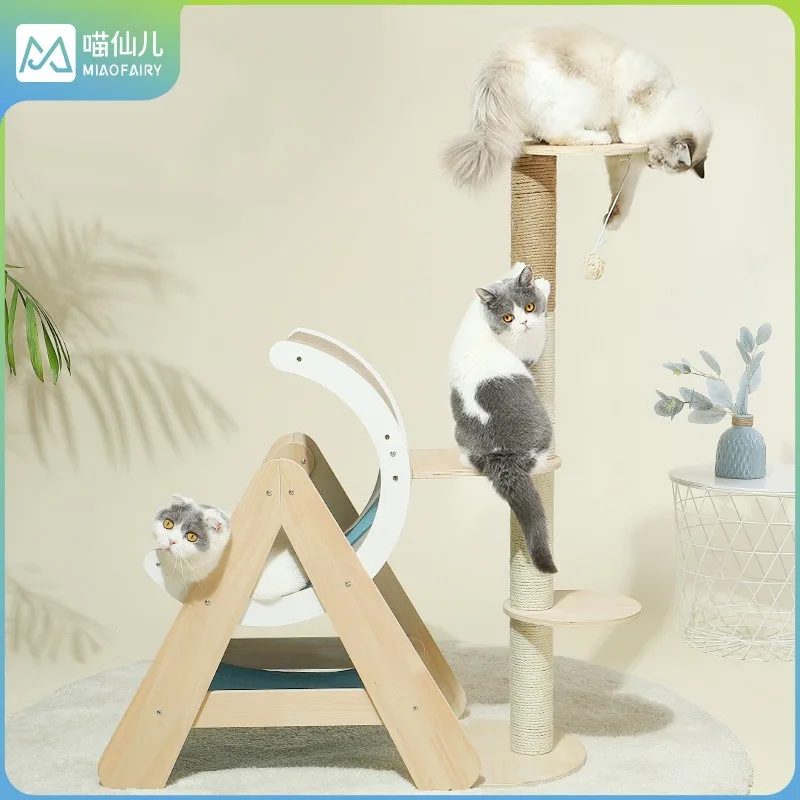 

Cat climbing frame corrugated scratching board sisal multi-layer board sleeping rest claw grinding entertainment
