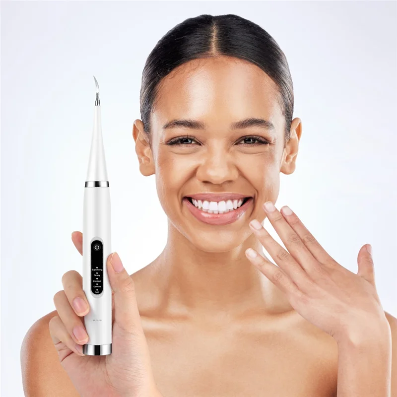 Escalador Dental ultrasónico para dientes, eliminador de cálculo Dental, sarro, placa Dental sónica eléctrica, piedra Dental negra