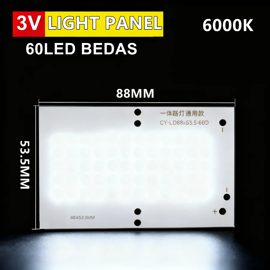 

10 ~ 1 шт. световая панель 3 В солнечный чип источник света белый свет светодиодный COB 60 бусин встроенный чип портативный прожектор аксессуары для ламп