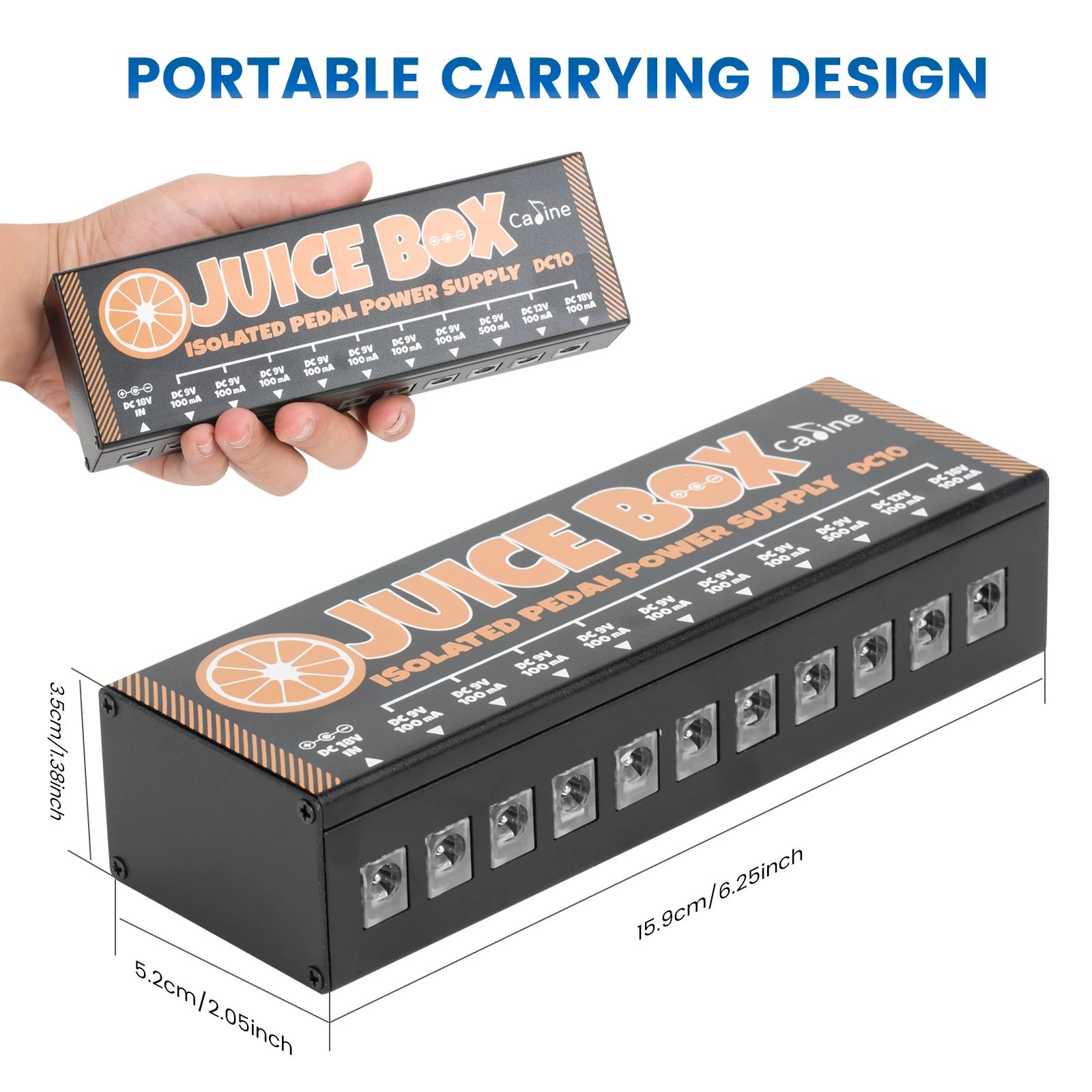 Caline Effect Pedal Power Supply Guitar Effects Processor Machine Guitar Effects Pedal Parts EU Plug for Guitar Performance - view 6