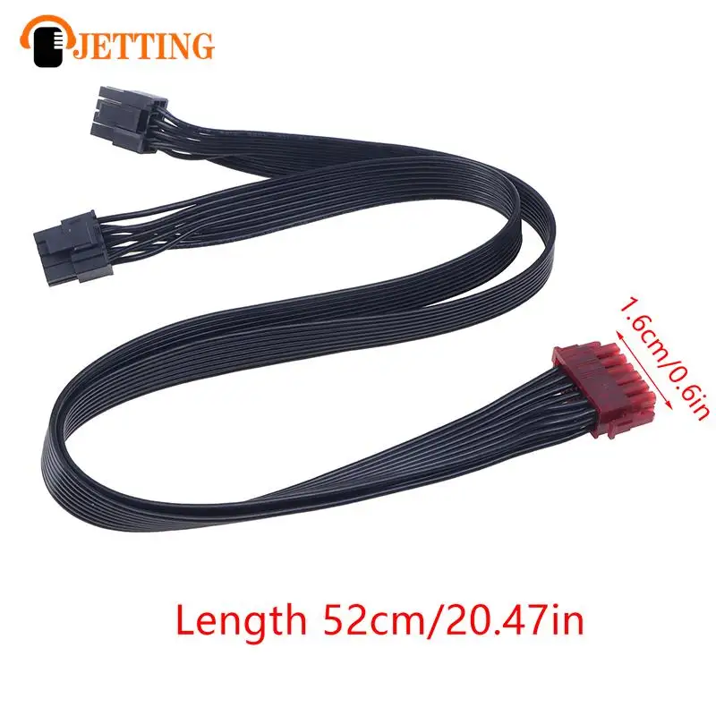 50CM 12pin To Dual Pci-e 8pin (6 + 2pin) Power Cord Psu Module Graphics Cable Card For Enerm Power Cable