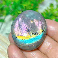 Healing Natural Crystals Flashy Purple Labradorite Palm Gemstones High Quality Mineral Energy Stone Reiki Home Decorations Gift