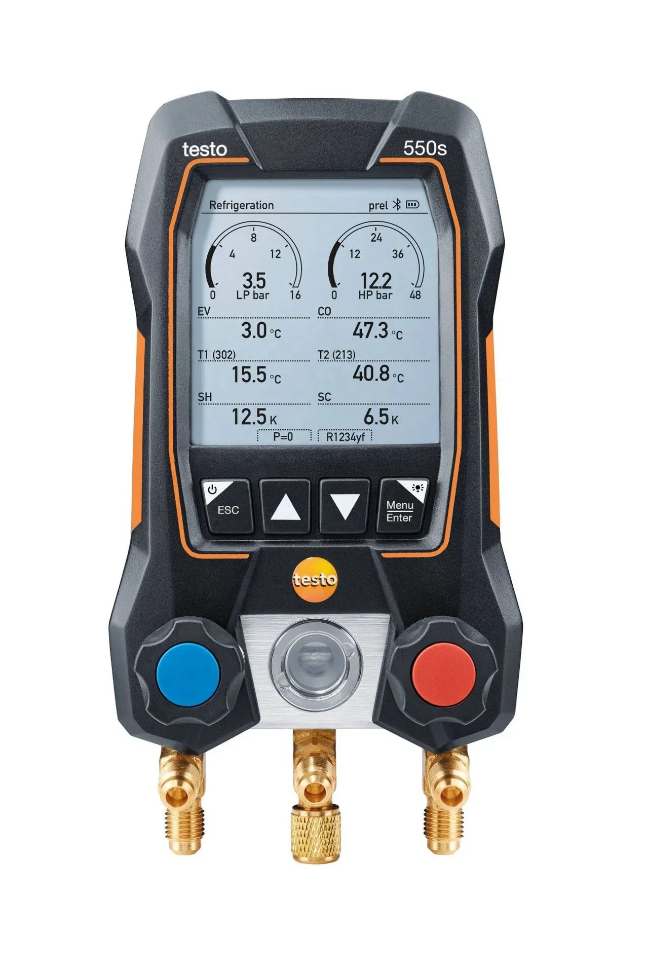 Blue tooth Intelligent Testo digital collettore gauge Testo 550