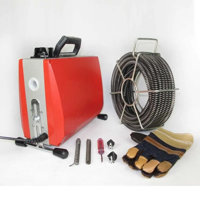 Household sewer toilet pipe cleaner portable pipe cleaning equipment