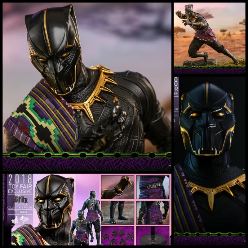 

Original Limited Hot Toys HT MMS487 Warrior Black Panther Father T'Chaka 1/6 Action Figure Model Toys Collection Ornaments Gifts