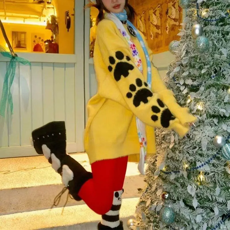 Odzież damska streetwear, luźne swetry z okrągłym dekoltem w stylu vintage, z długim rękawem, na jesień i zimę, hotsweet, stylowe swetry dzianinowe.