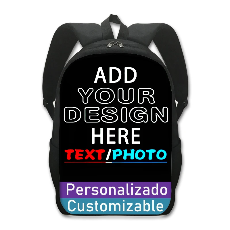 

Custom Logo Photo Backpack Personalized Text Name Image Rucksack Children School Bags for Teenage Women Men Laptop Backpack Gift