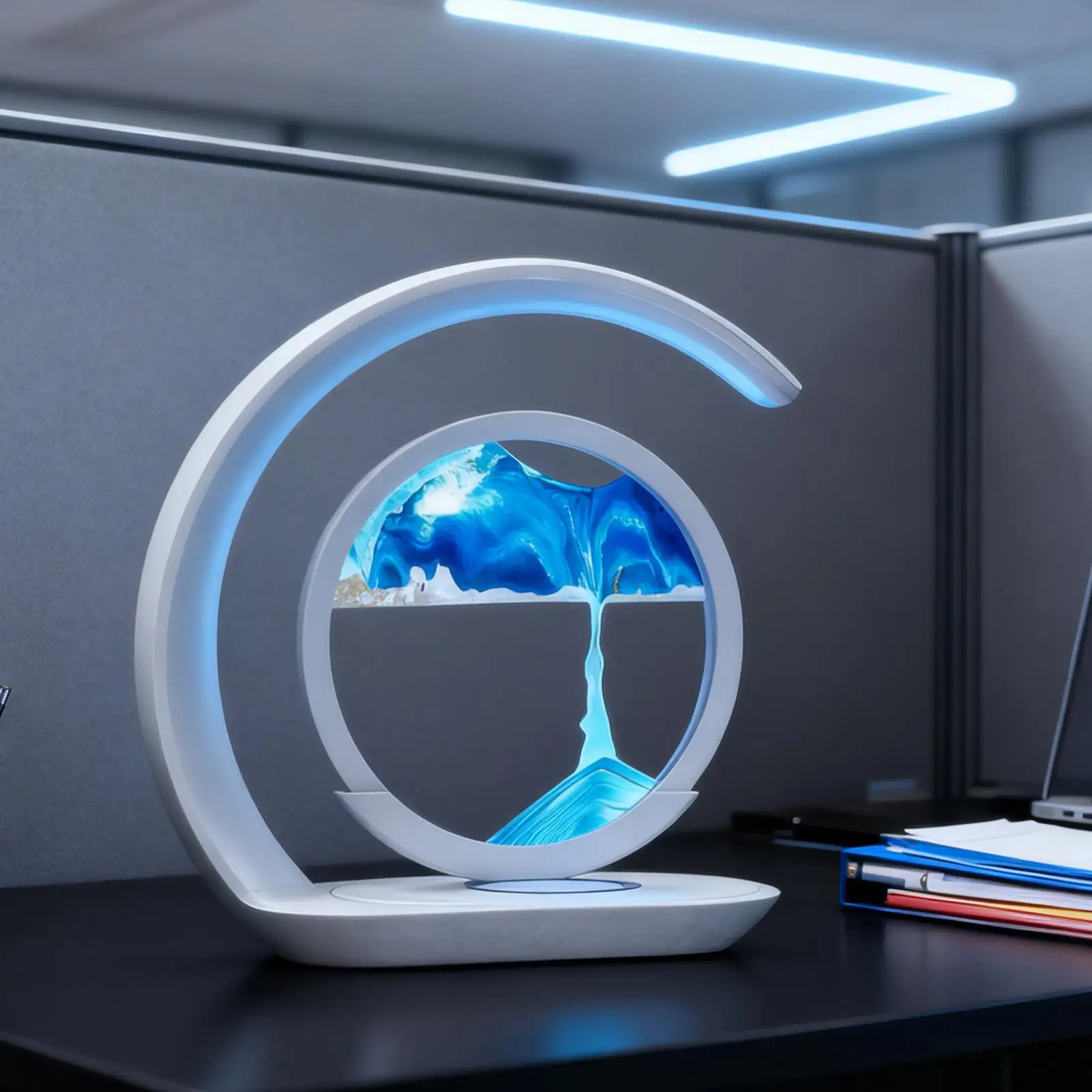 

Зарядная станция, беспроводное магнитное зарядное устройство с движущимся песком для офиса, спальни, стола, ночной ванной комнаты, дома, сенсорной медитации