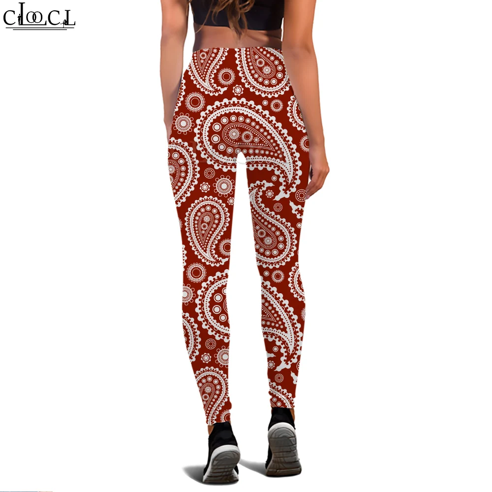 Cloocl harajuku casual feminino legging vermelho perris vortex padrão 3d impresso calças femininas calças de yoga correndo leggings sem costura