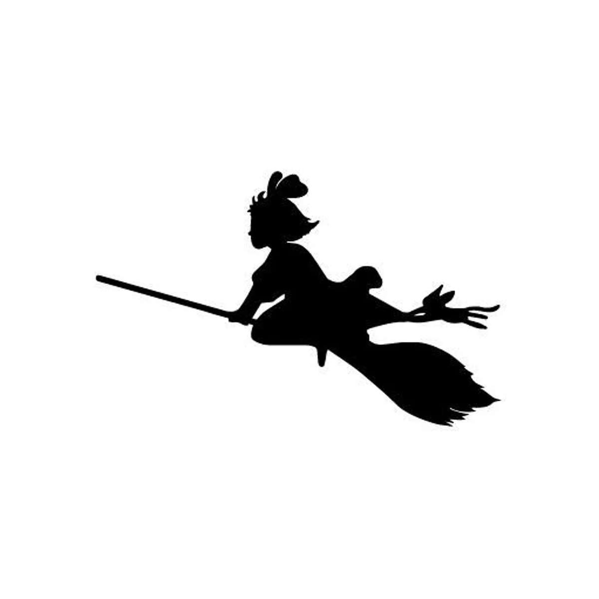12CM Witch Fly Delivery KiKi - Vinyl Decal Sticker for Wall, Car, Bike, iPhone, iPad, Macbook, Laptop, Helmet - view 5