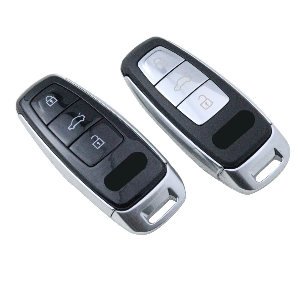 3-przyciskowe etui na kluczyk samochodowy do Audi A6 A6L A4 C8 A7 A8 Q8 2019 2020 2021 2022 2023 2024 Wymiana obudowy pilota samochodowego