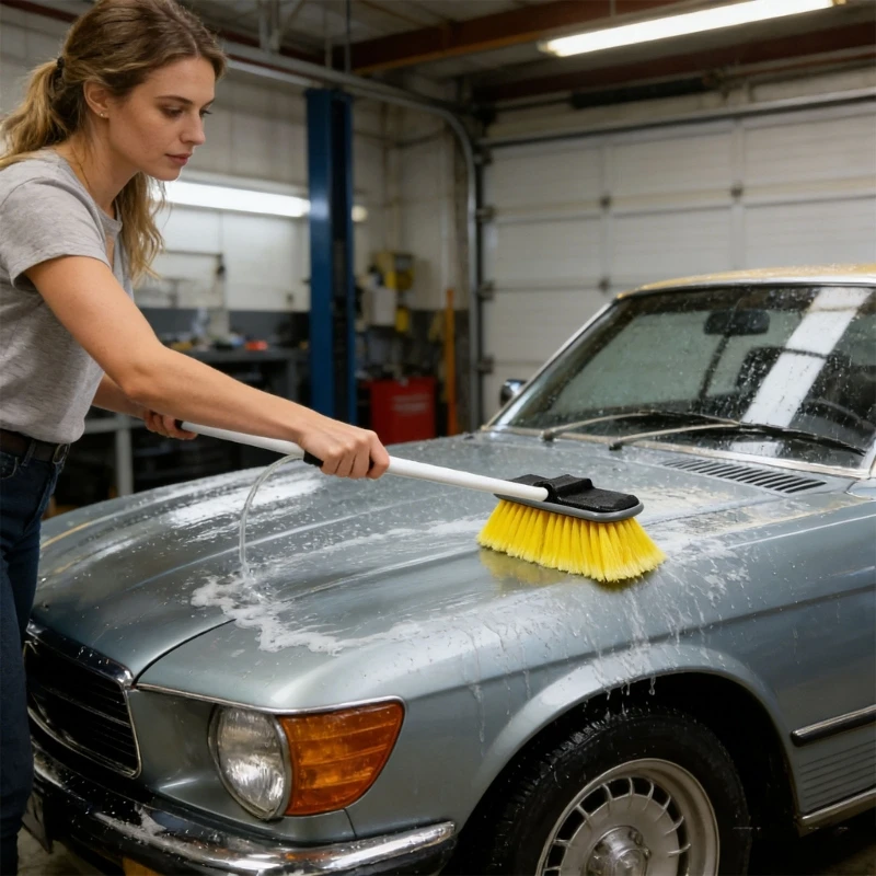 High Quality Car Wash Brush Containing Water Passage