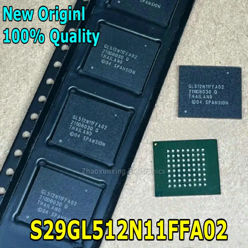 2~10PCS   New   S29GL512N11FFA02    GL512N11FFA02   GL512N11FFO2   BGA   Chipset