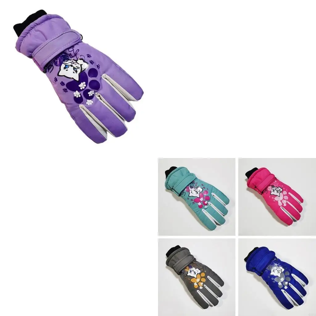 

Children Ski Gloves Winter Waterproof Warm Snow Gloves for Boys Girls Kids