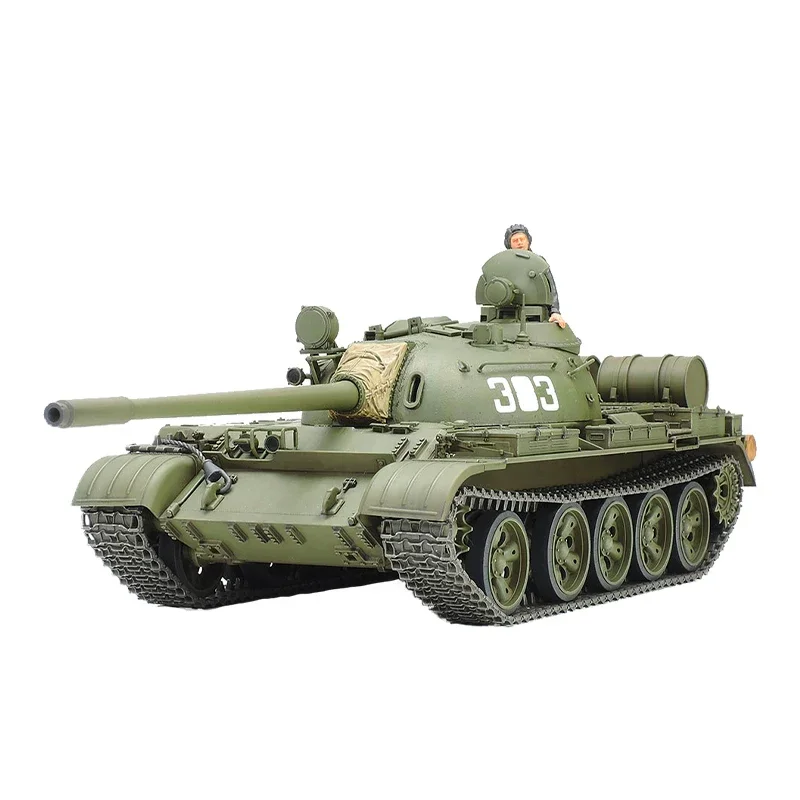 TAMIYA geassembleerde tankmodelset 35257 Sovjet T-55A middelgrote tank 1/35