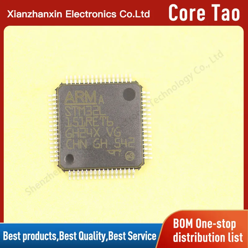 1PCS/LOT STM32L151RET6 32L151RET6 151RET6 LQFP-64  32-bit microcontrollers ARM Cortex-M3