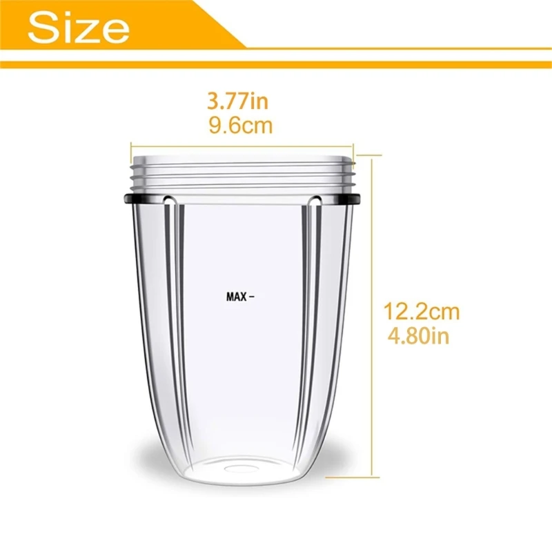 18 أوقية أكواب عصير استبدال أكواب شفافة أكواب البلاستيك كوب لصنع العصائر خلاط كوب استبدال جزء لخلاط NB600W/900 واط