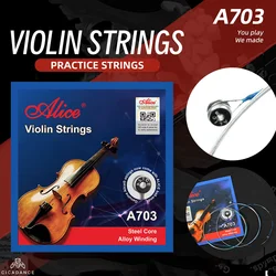 Alice A703 Violin Strings For 1/8 1/4 1/2 3/4 4/4 Universal Violin String Musical Instrument Accessories Parts For Beginners