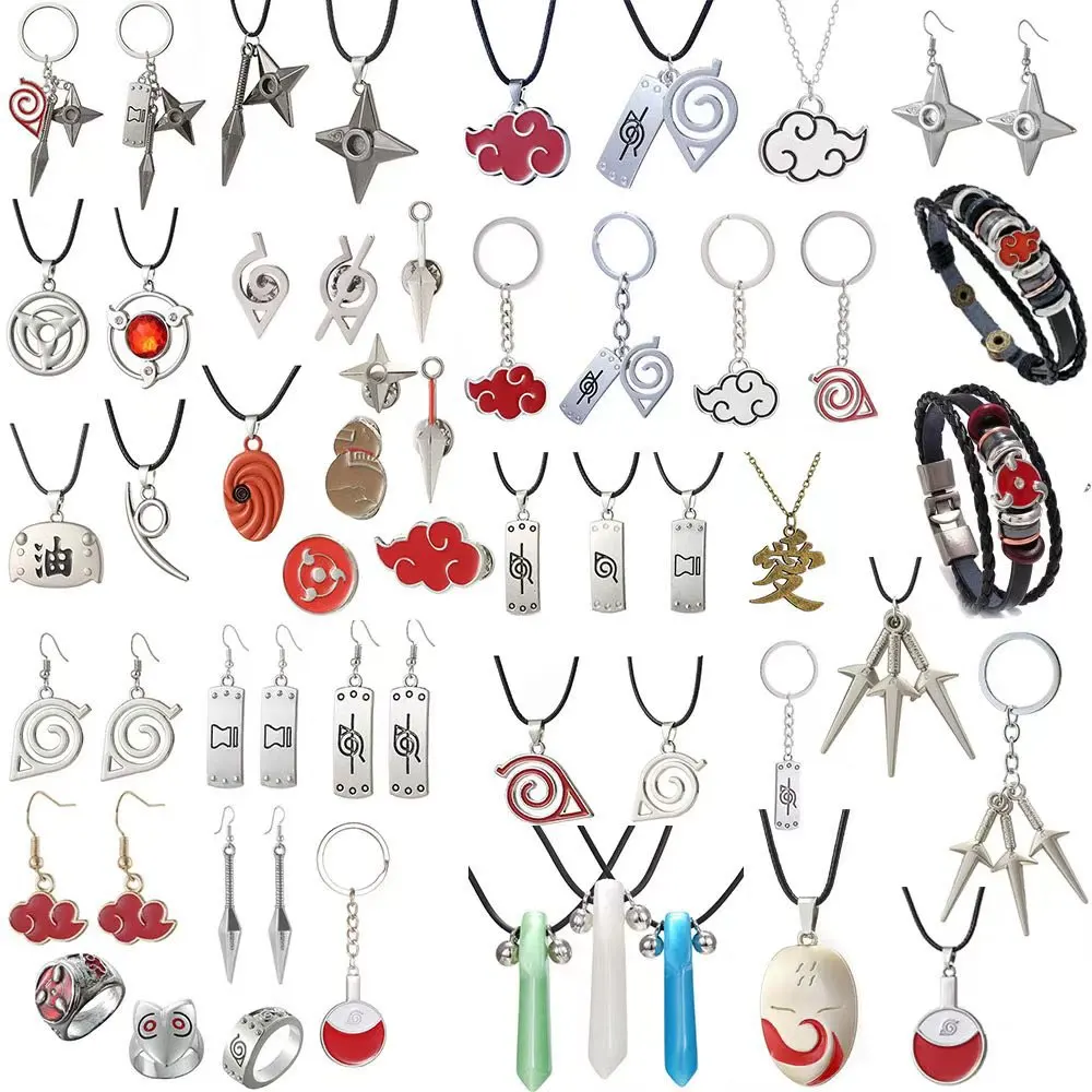 Offre spéciale Anime rouge nuage Bracelets Cosplay Akatsuki Organization signe hommes mode Bracelet pour Fans bijoux Bracelet en cuir cadeaux