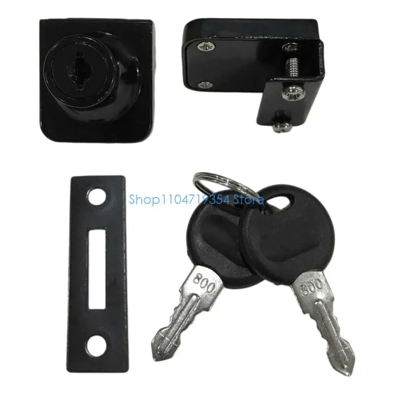 0XLD Glass Cabinet Door Lock Zinc Alloy Lock Security Hardware Easy Use