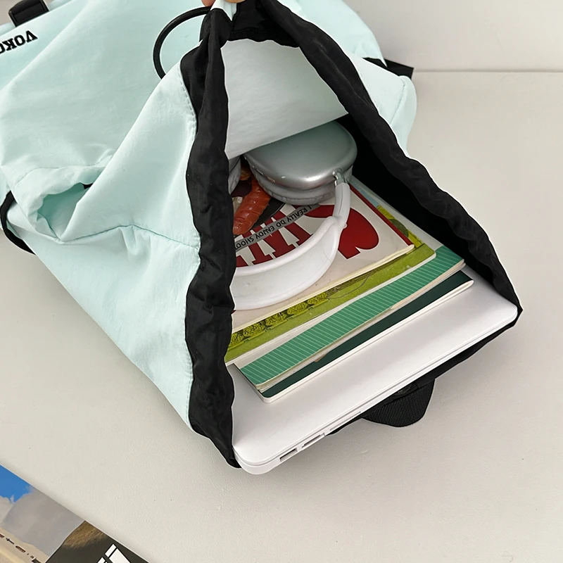 Estudante coreano mochila escolar de grande capacidade sacos de escola para meninas adolescentes bonito mochila feminina marca saco de livro mochila de náilon
