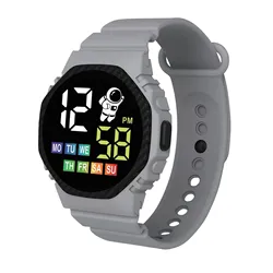 Children'S Electronic Watch Causal Outdoor Sports Led Display Week Fashion Electronic Watch Life Waterproof Bracelets Watch