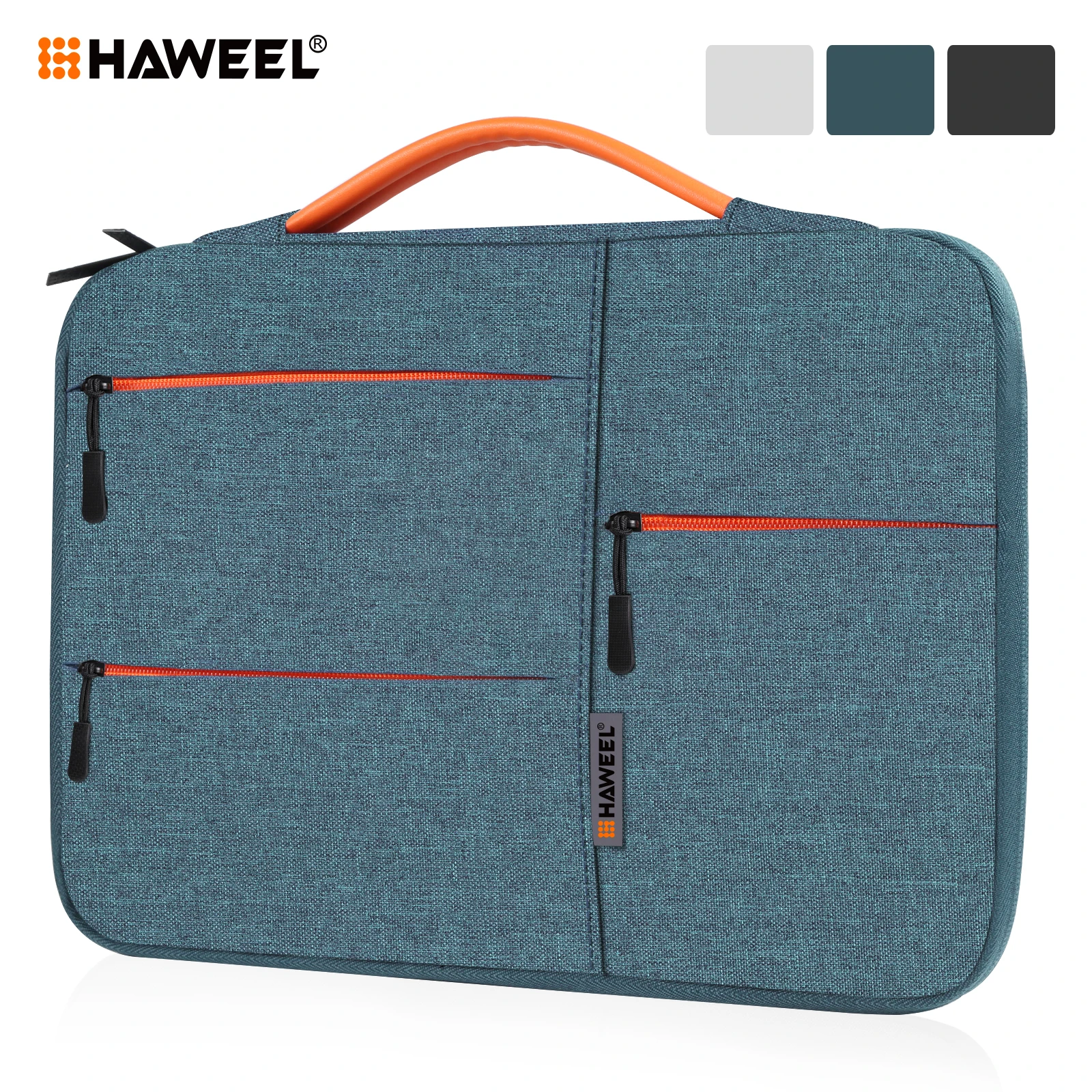 HAWEEL-funda protectora para ordenador portátil, maletín con cremallera para MacBook de 13, 14 y 15 pulgadas