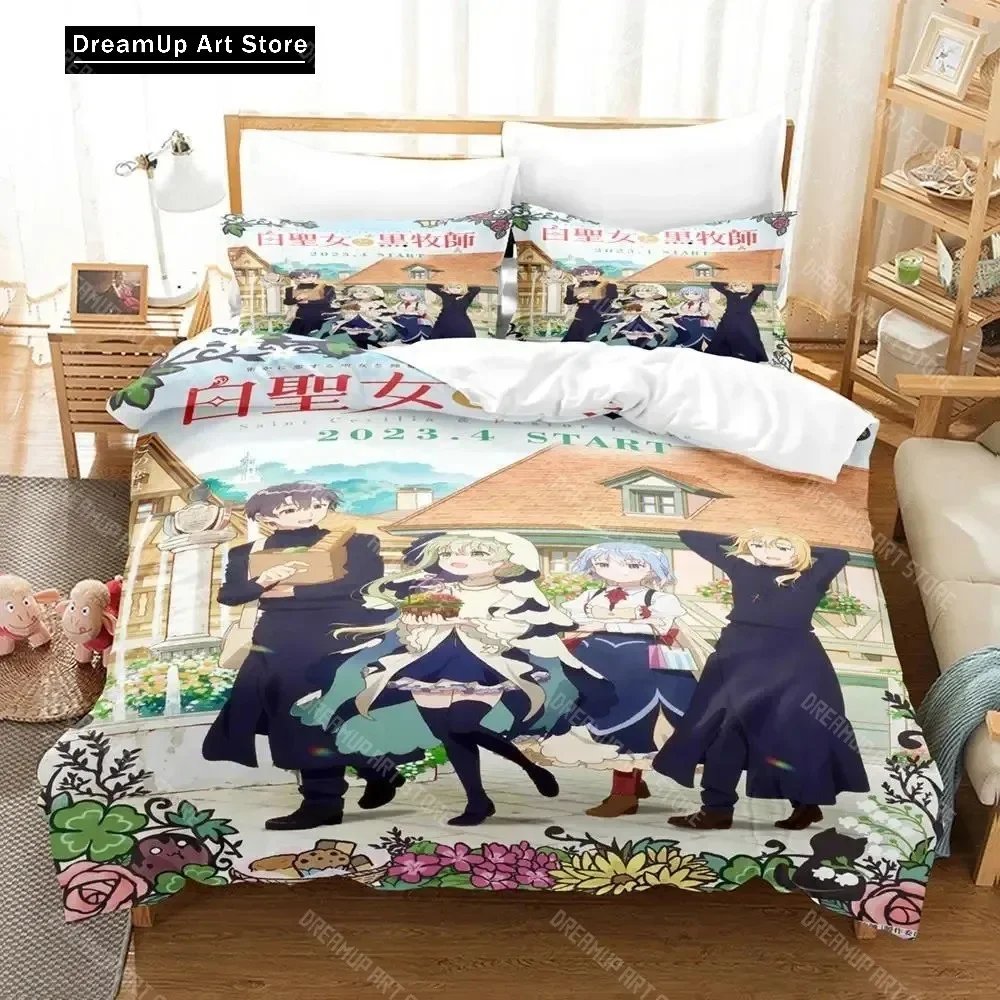 

Anime Saint cecilia & Pastor lawrence Bedding Set Boys Girls Twin Queen Full Size Duvet Cover Pillowcase Bed Adult Bedroom