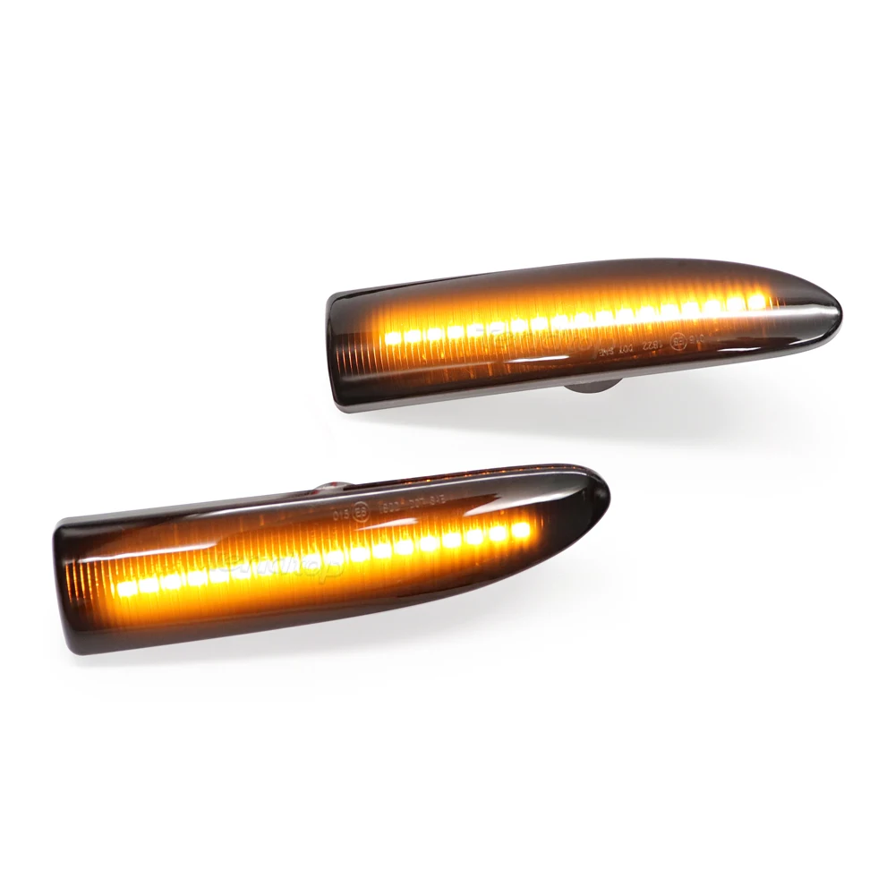 2PCS Dynamic LED Side Marker Light For Jaguar X-TYPE 2002 2003 2004 2005 2006-2009 Arrow Turn Signal Blinker Indicator Lamp