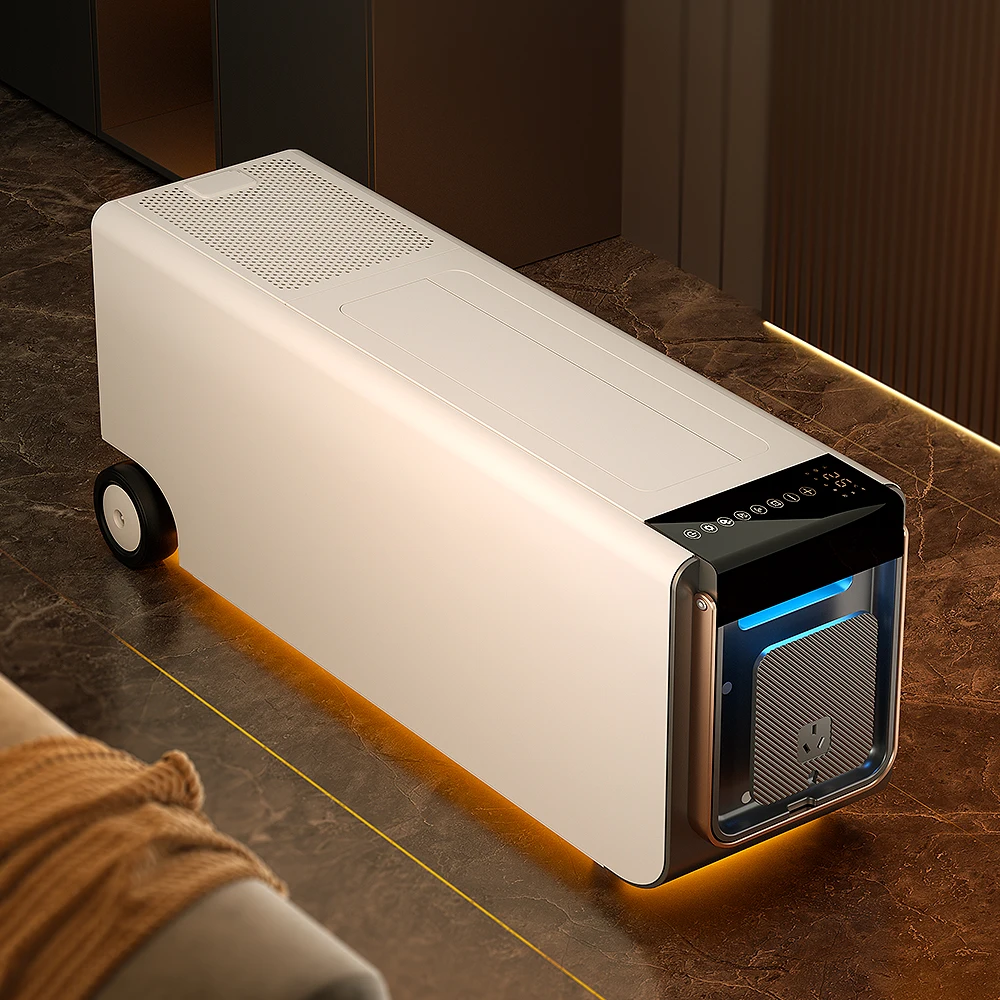 Portable Electric PTC Heater Adjustable Thermostat Ceramic Heated Fan Infrared Heater Bathroom Bedroom Household