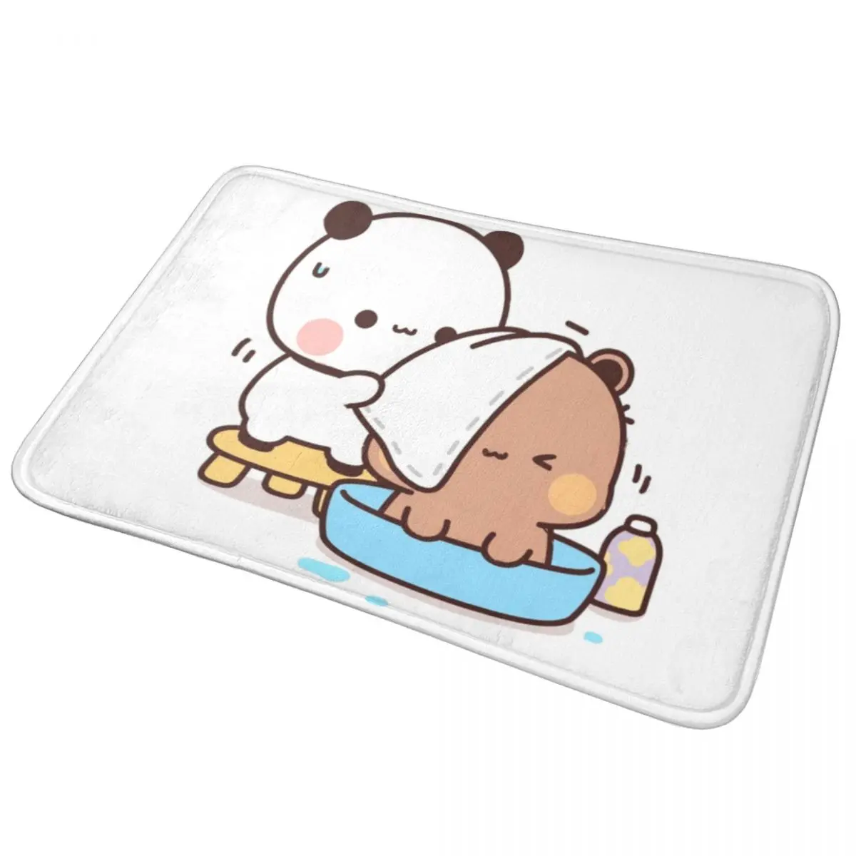 Bubu And Dudu Bath Foot Mat for Shower Home Decor Bear Bath Mat Quick Drying Fashion Bathroom Rug Absorbent Non Slip Toilet Pad