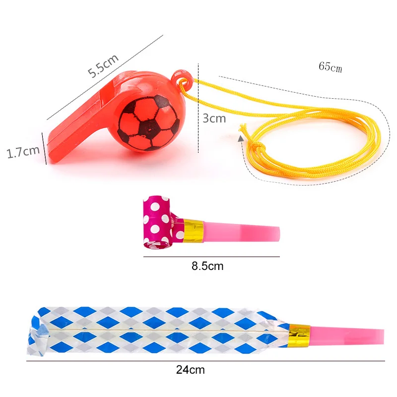 Children Cartoon Whistle Cheerleading Supplies Plastic Smiling Face Football Long Nosed Whistle Team Sports Party Atmosphere TMZ